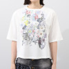 スカラー 接触冷感 コラージュ柄Ｔシャツ