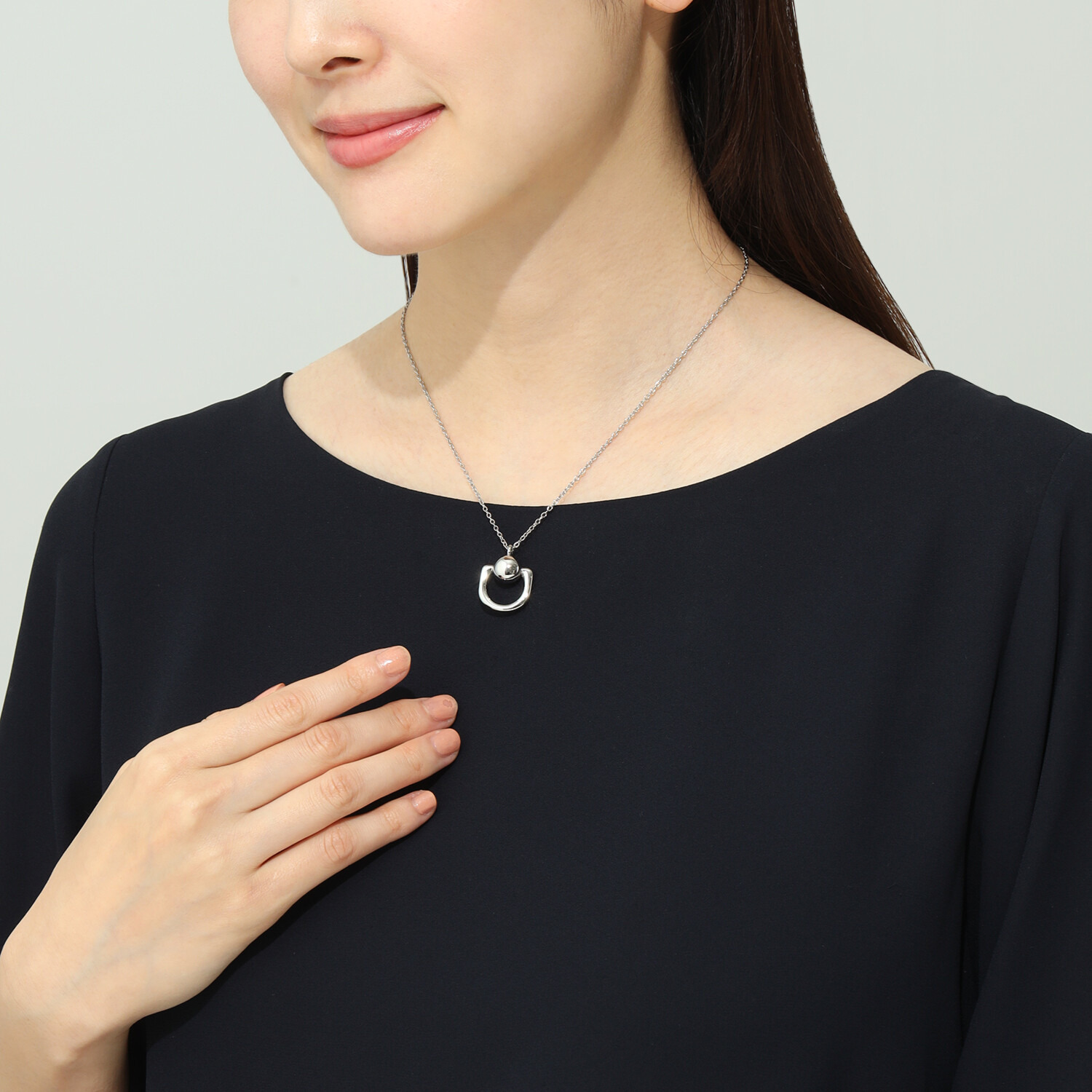 ステロ ステンレス シャイニーリファイン ネックレス