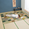イケヒコ さらっと涼やかお部屋彩る 熊本産い草を織った 日本製い草ラグ ＜１９１×２５０ｃｍ＞