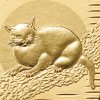 光則 純金製　小判 “黒き猫” ＜５ｇ＞