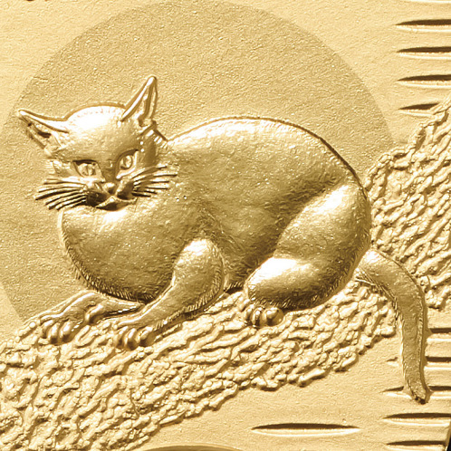 光則 純金製　小判 “黒き猫” ＜１０ｇ＞