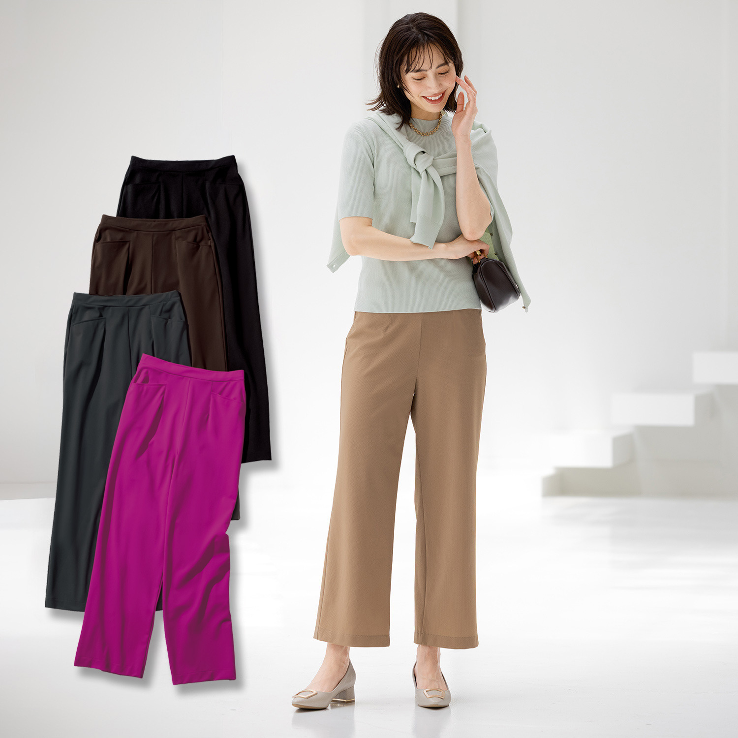 ピーツー 通気性がすごい！！！！！ メッシュなのに透けにくい ゆったりストレートパンツ
