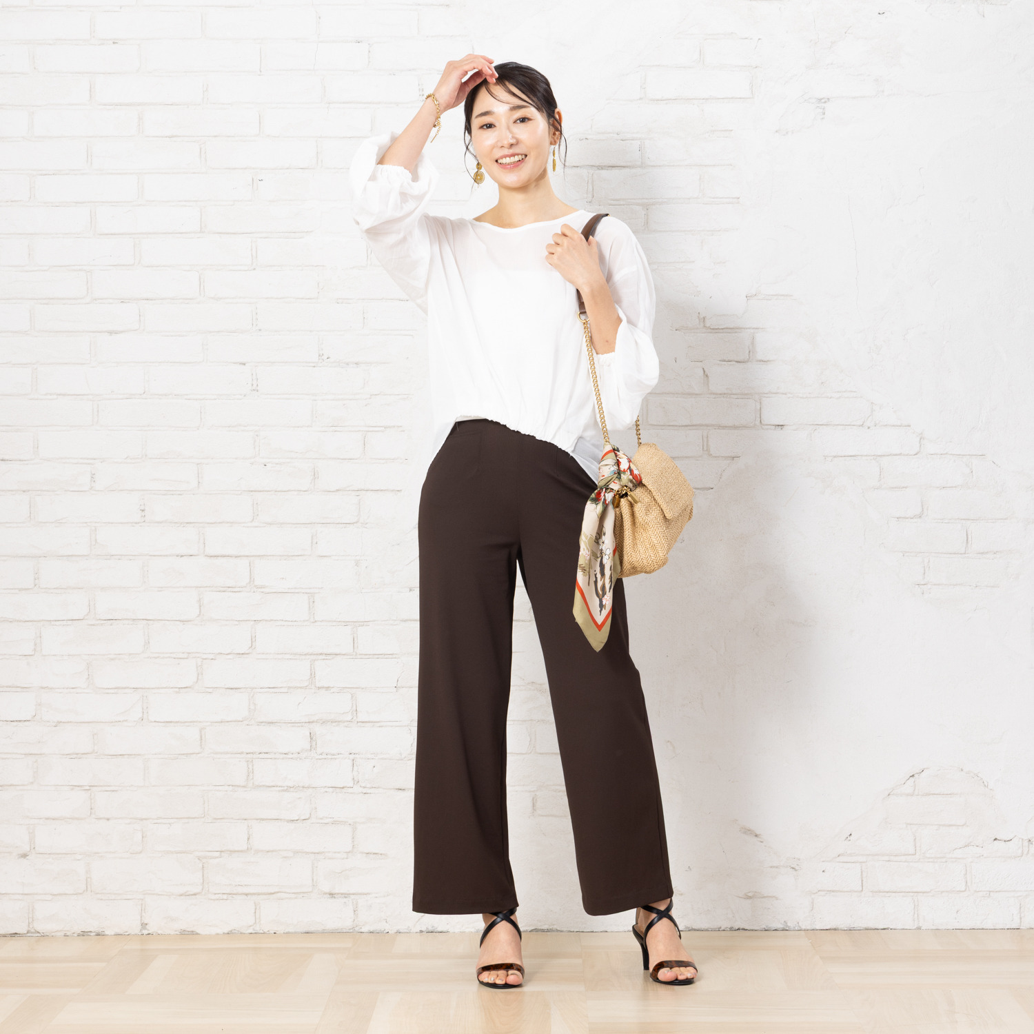 ピーツー 通気性がすごい！！！！！ メッシュなのに透けにくい ゆったりストレートパンツ ＜股下６８ｃｍ＞