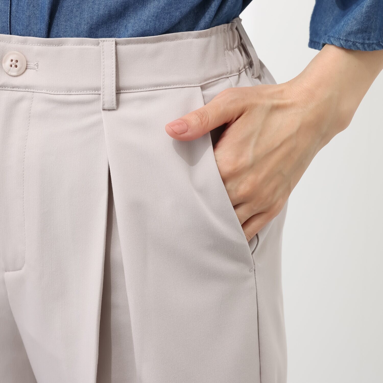 コモエリークローゼット クロップトワイドパンツ
