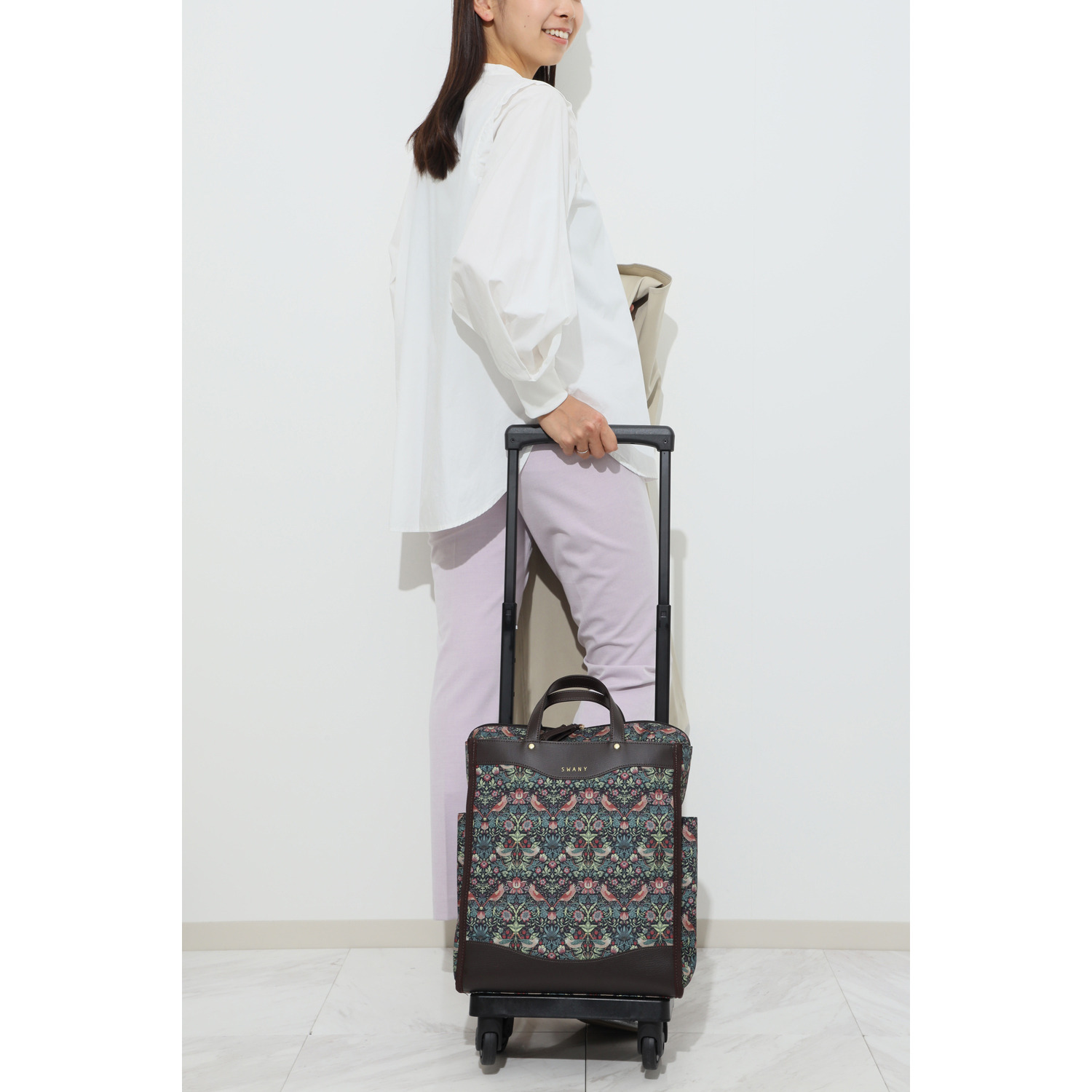 スワニー モリスバイスワニー トートキャリー ４輪ストッパー付 ＜コンパクトＭサイズ＞