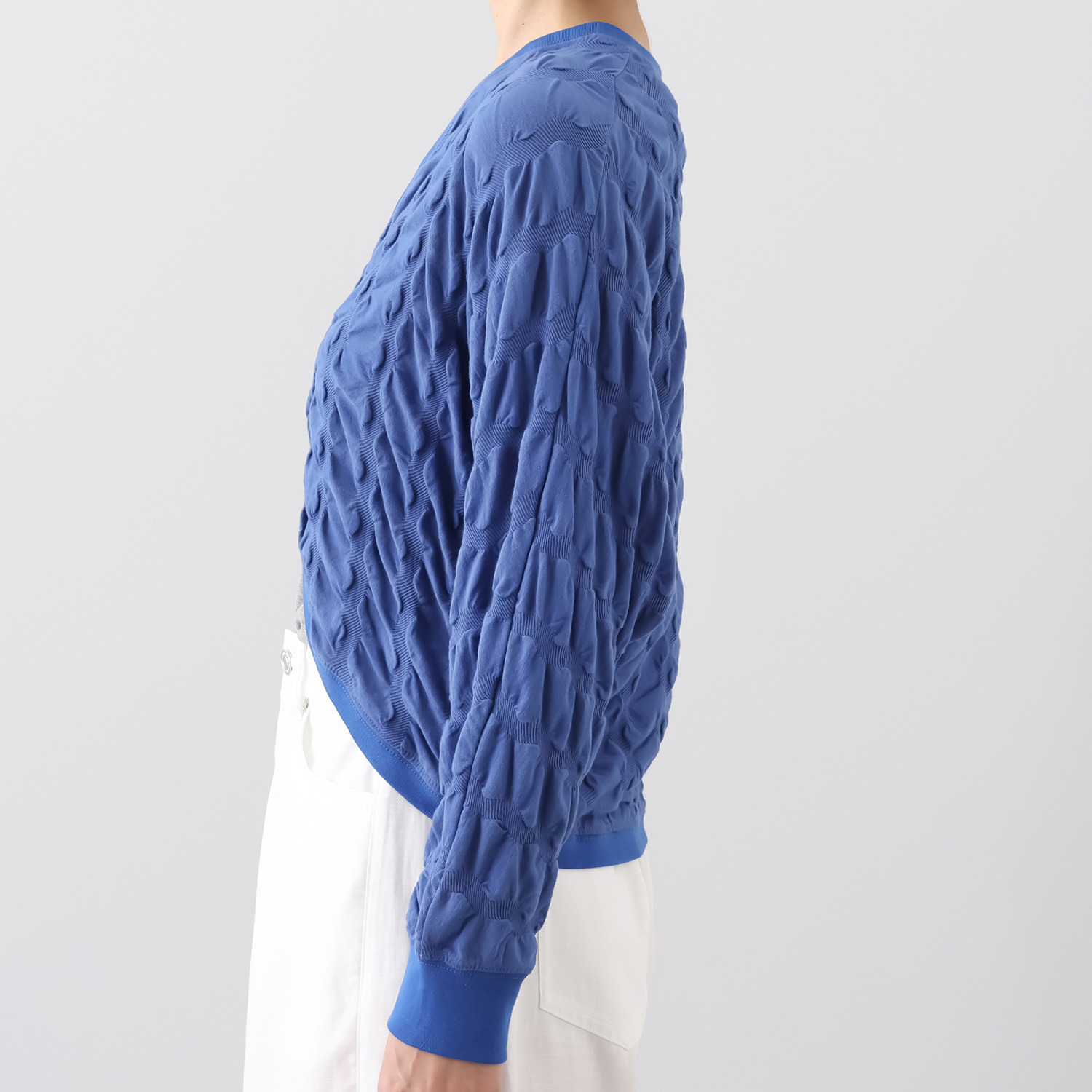 クリン　ヨシキ リップル加工 ボレロカーディガン