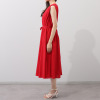 アンリック　オー　ブルー 軽やかに風をまとう コットン１００％ボイル マジックスリーブ ワンピース