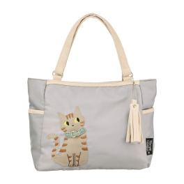 ダジュール ねこアップリケ トートバッグ