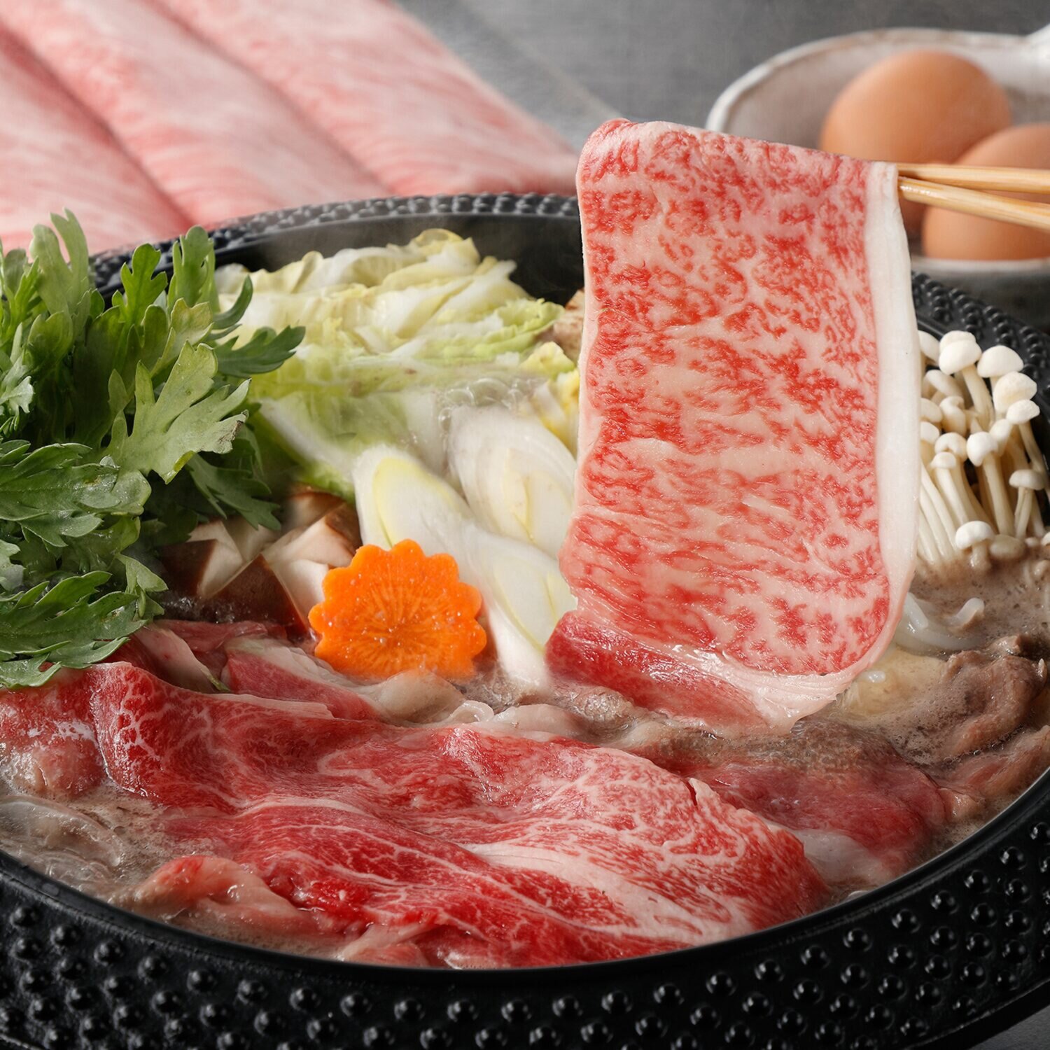老舗肉問屋ニイチク 厳選まつなが牛 ローススライス （リブロース＆肩ロース）