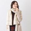 ネイチャーズ 無染色カシミヤ ビット＆ベルト柄 ストール