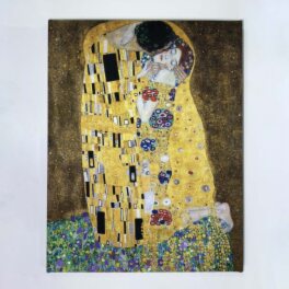 インテリアアート クリムト 接吻 ＜約４１×３１．８ｃｍ＞