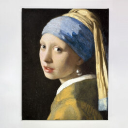 インテリアアート 真珠の耳飾りの少女 ＜約４１×３１．８ｃｍ＞