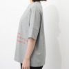 ラ　ヴァーグ　デトワール 袖口ターンバック ソフトコットン混天竺 メッセージプリント リラックスＴシャツ