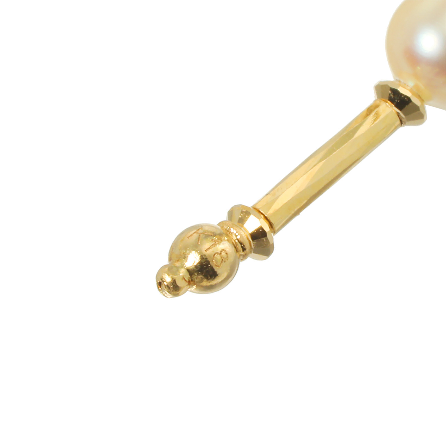 ジュペレ　ジョーヌ １８Ｋ ゴールデン白蝶パール＆ 国産ベビーアコヤパール フレキシブルバングル