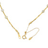 ジュペレ　ジョーヌ １８Ｋ ゴールドカラートーン 白蝶パール＆ 国産ベビーアコヤパール ネックレス