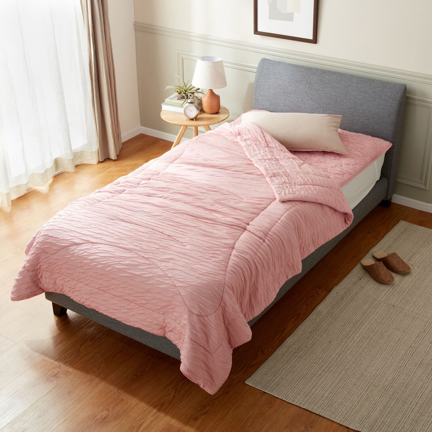 モリリン 柔らかで贅沢な掛け心地 洗える！ なめらかシルクの 肌掛けふとん ＜セミダブル＞