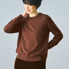 ソアージュ コットンカシミヤ クルーネッ...