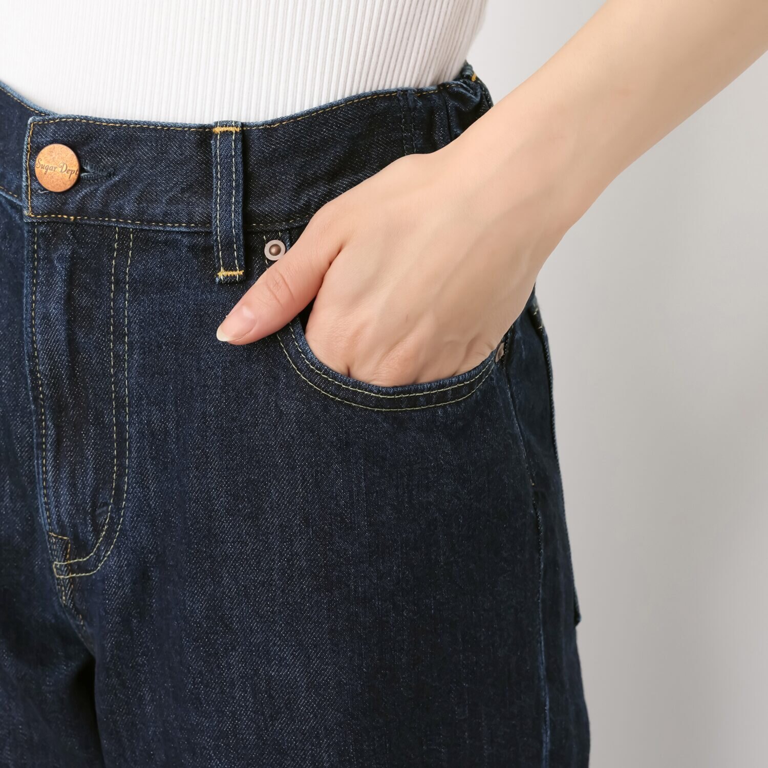 シュガーデプト ソフトデニム ストレートパンツ