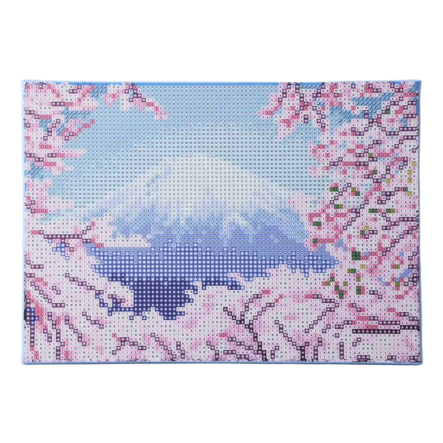 ダイヤモンドフィックス 楽しみながら 頭の体操＆達成感を！ 煌めくキャンバスアート 世界の絶景２個セット