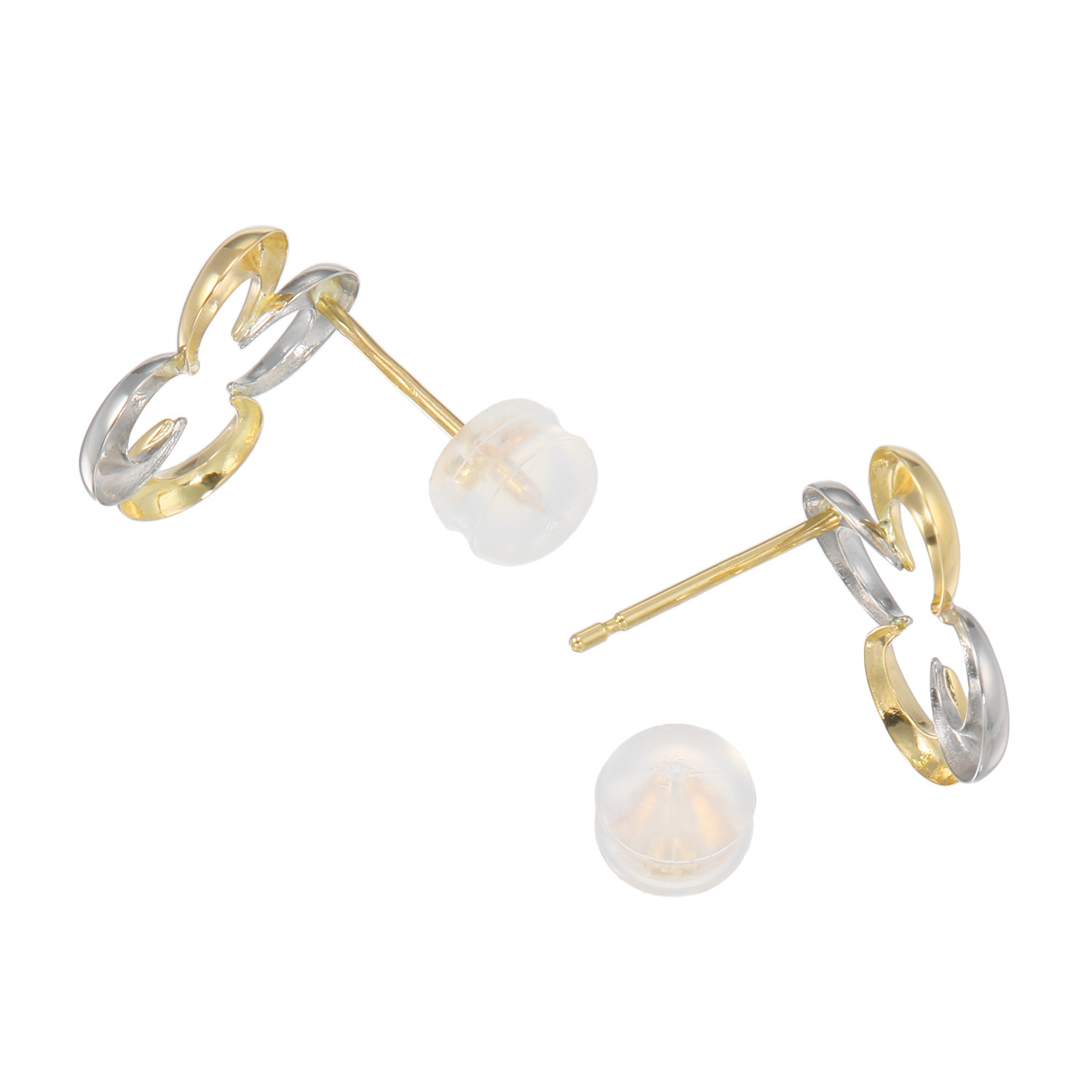 オロリナ １８Ｋ＆プラチナ９００ ルミナフラワー ピアス