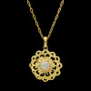 マシュリク １８Ｋ＆ステンレス オパール ロゼッタ文様 ペンダント