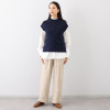 イージーライフ ＵＶカット・吸放湿性 泉州のこだわり天然素材 綿１００％ シルケットトリプルガーゼ ストレートイージーパンツ
