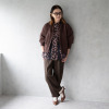 イロプライム 甘さをおさえた レース使いの 羽織れるブラウス