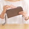 パドマ 牛革 リストレット付 スマートロングウォレット