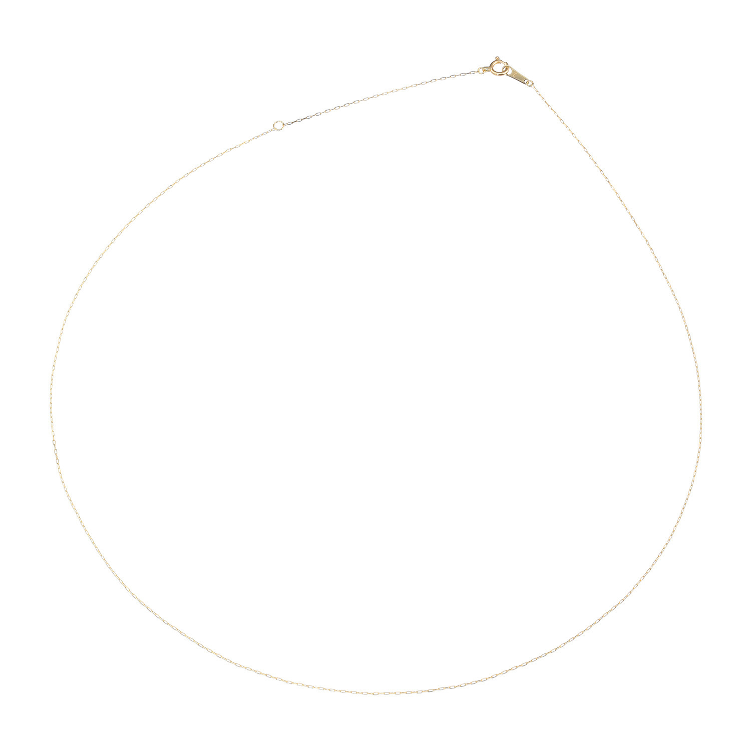 キノミノ １８Ｋ グリームカット ケーブルチェーン ネックレス