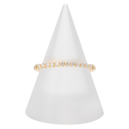 ディーラリエ １８Ｋ ダイヤモンド ディーエラスティック ハーフエタニティリング