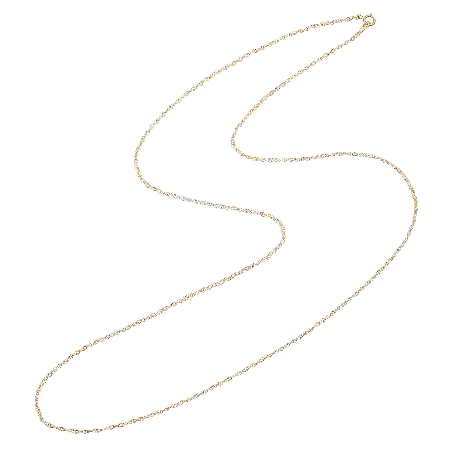 アルテッロ １８Ｋ リトルスター ツイストライン ロングネックレス