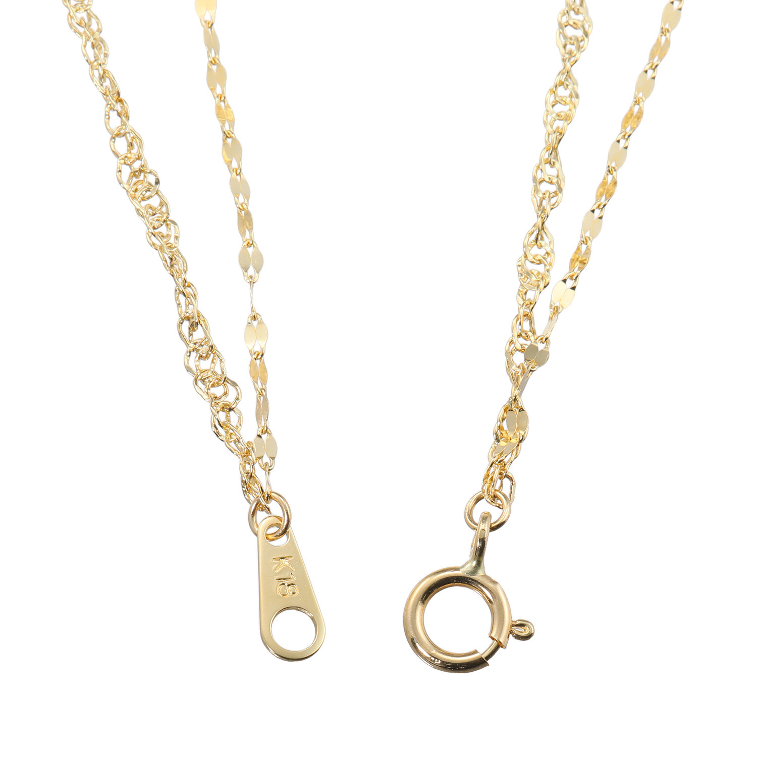 アルテッロ １８Ｋ リトルスターツイスト＆ ペタルチェーン ２連ブレスレット