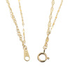 アルテッロ １８Ｋ リトルスターツイスト＆ ペタルチェーン ２連ブレスレット