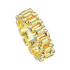 アルテッロ １８Ｋ リンクチェーンデザイン ワイドリング