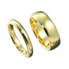 アルテッロ １８Ｋ 甲丸デザイン レギュラー＆ ボリュームタイプ リング　２本セット