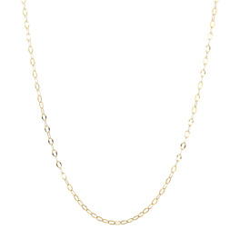 アルテッロ １８Ｋ ホローケーブルチェーン ネックレス