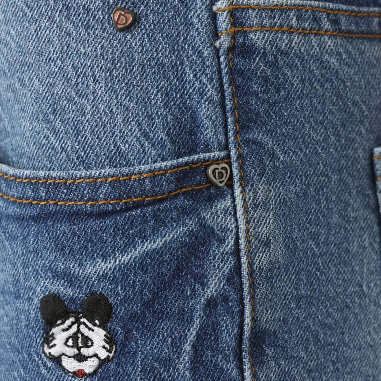 デシグアル ミッキーマウスプリント デニムパンツ