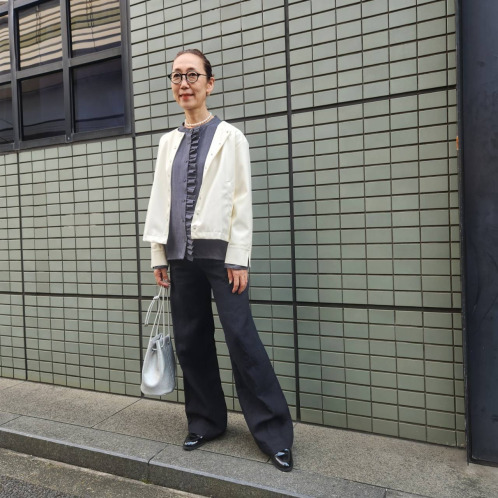 Ｋｕｎｎｙ． フェイクレザー ノーカラージャケット