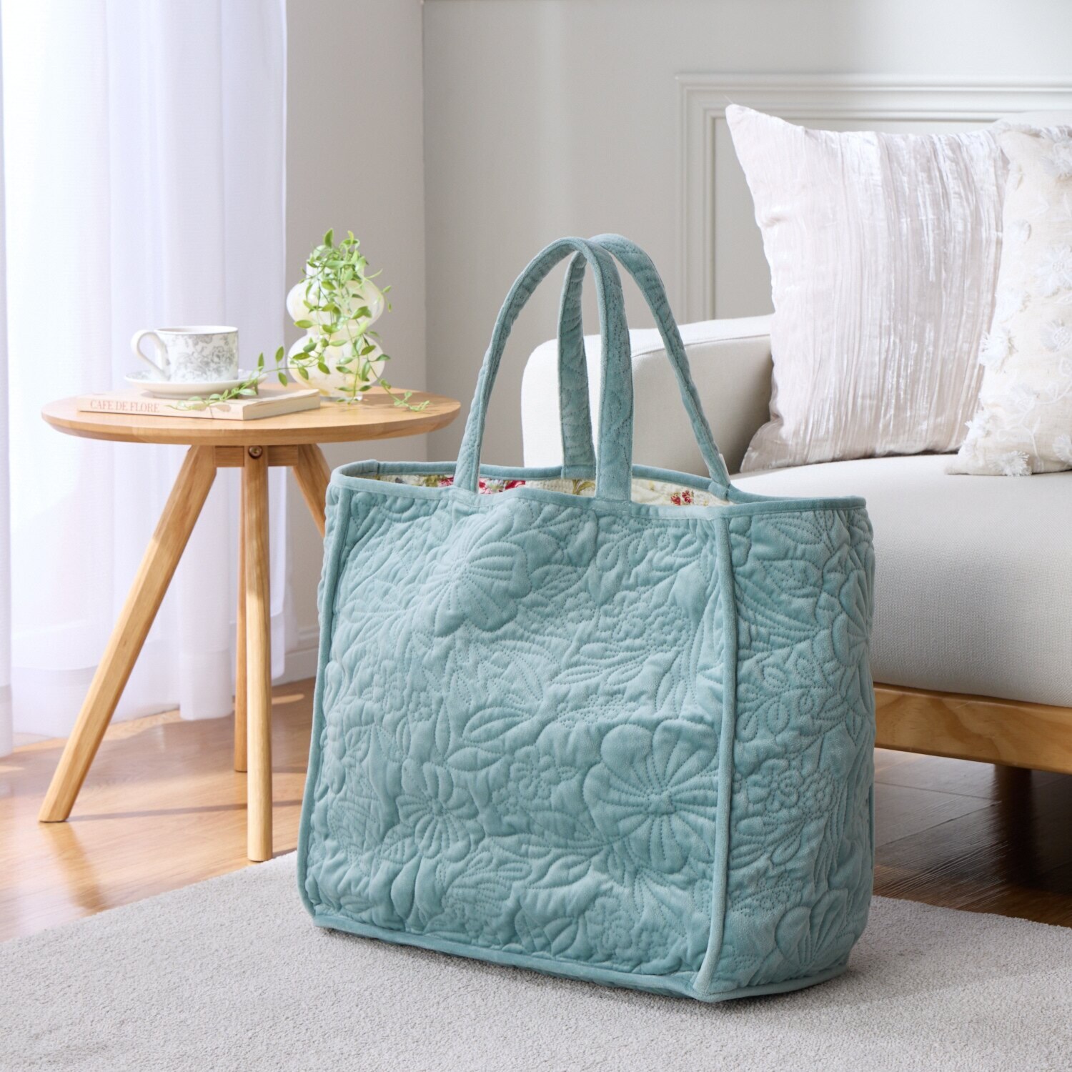 肌になじむやわらかさ ３Ｄウルトラソニック リバーシブルキルト ビッグバッグ