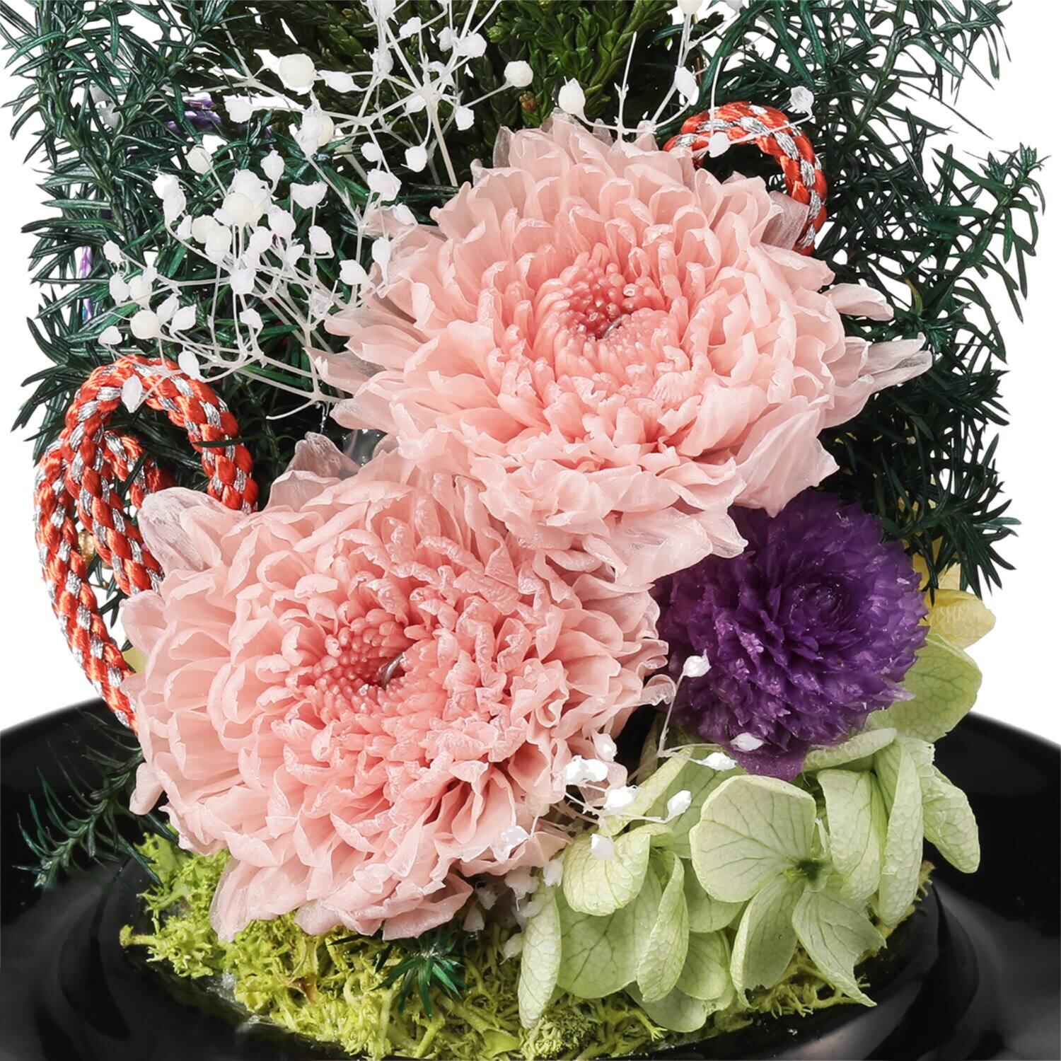 アトリエ・モノ プリザーブドフラワー仏花 ３ヶ月ごとに彩りをお届け 四季彩に想いをよせて 華供花頒布会