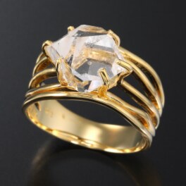 オーサムジェムズ １８Ｋ ハーキマーダイ...