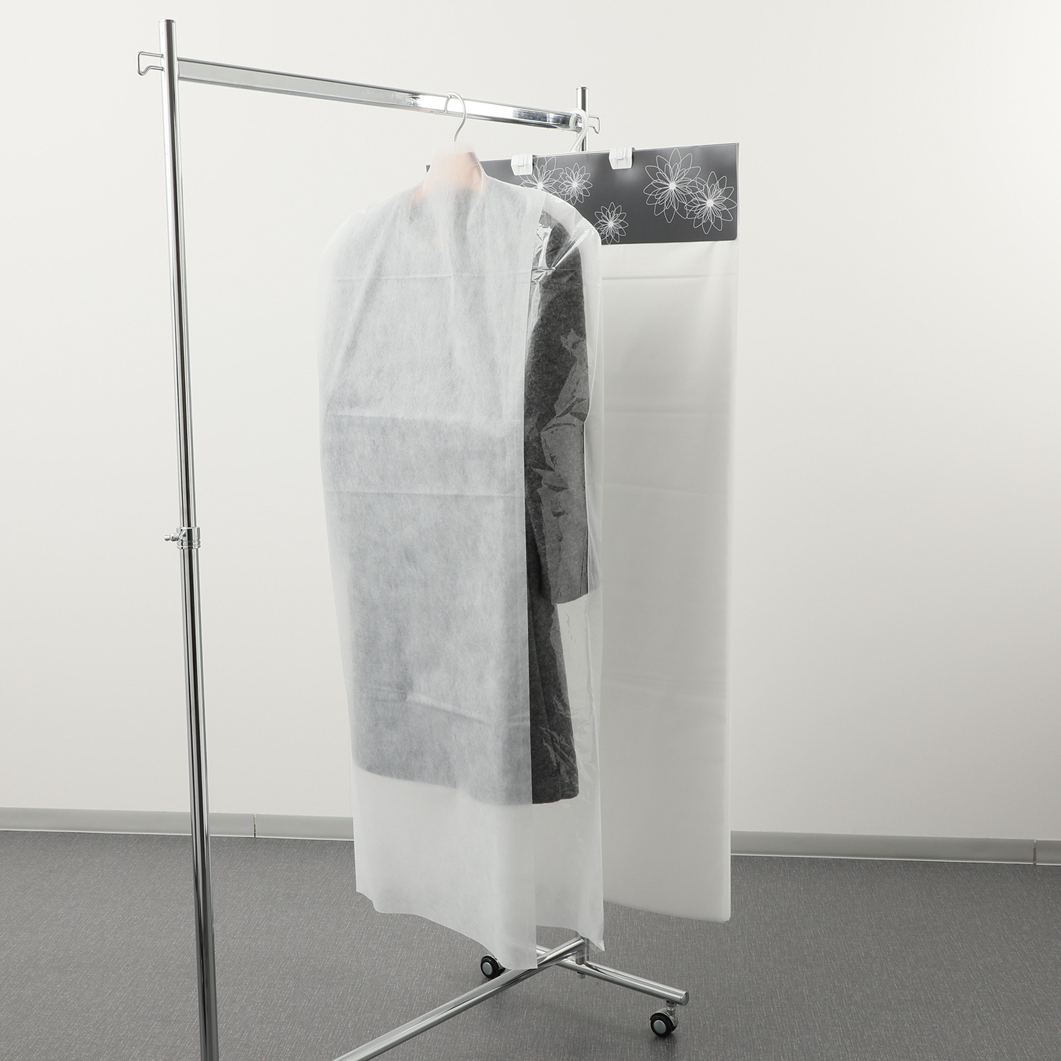 クラレトレーディング 大切なお洋服の収納に あるとうれしい ブロック式洋服カバー コンフォート ＜ロング１７枚組＞