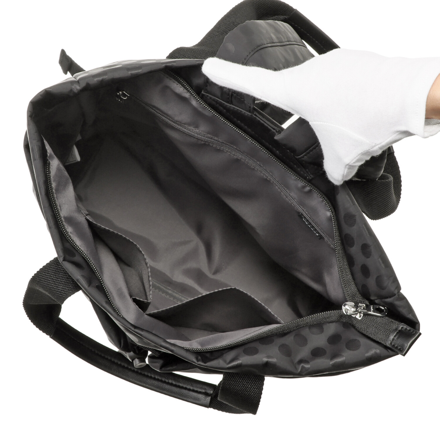 イザック はっ水　軽量 ドットジャガード トートバッグ型 バックパック