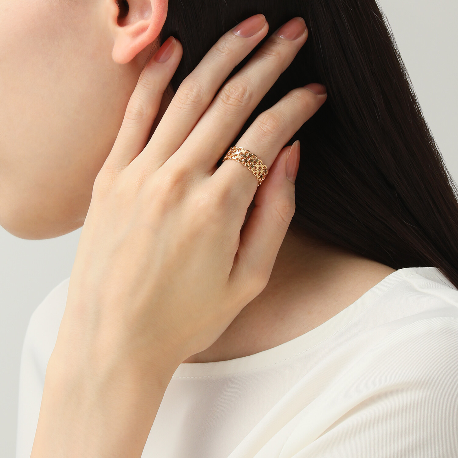 オーサムジュエリー １８Ｋ ワイドリング