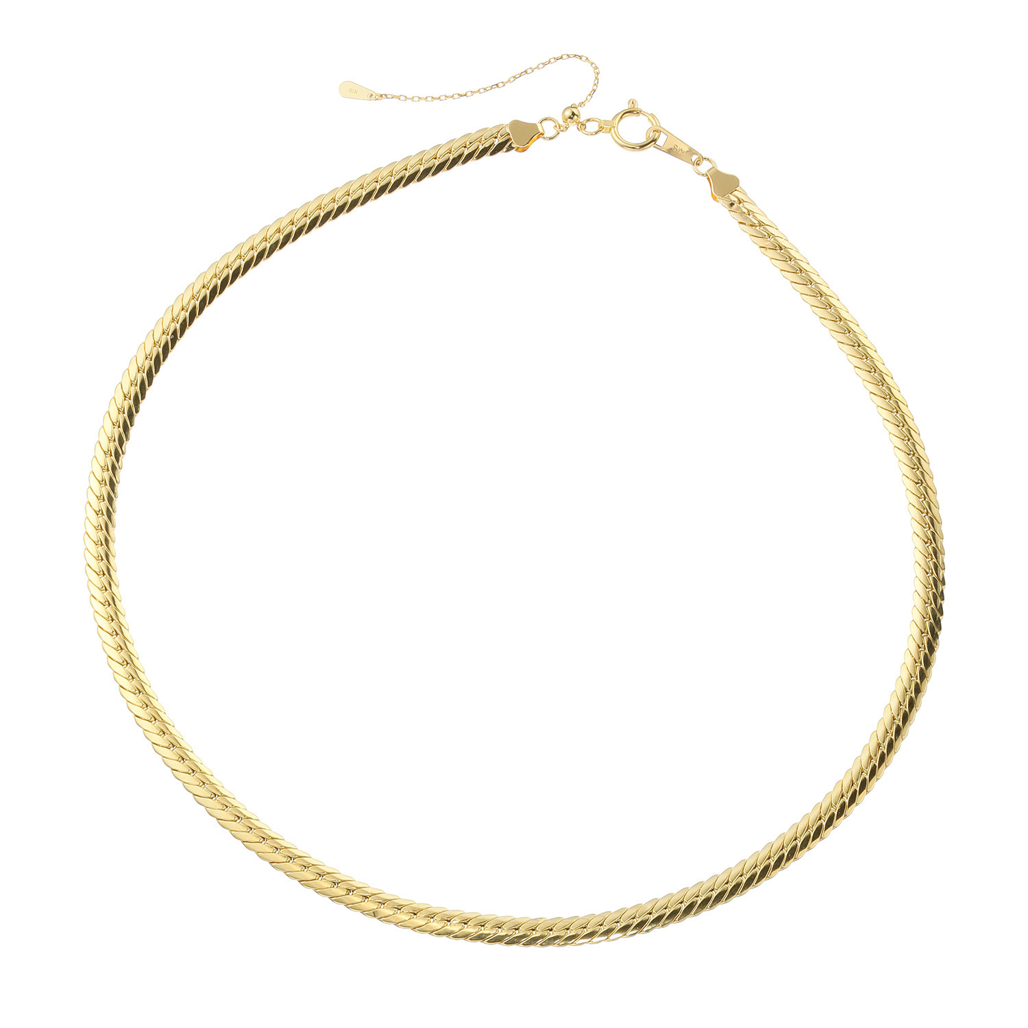 オーサムジュエリー １８Ｋ ワイドデザイン ネックレス
