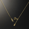 チェルカーレ １８Ｋ ボックスチェーン スライドネックレス