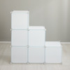 組み替え自由！ 工具不要で簡単組立 ＣＵＢＥＬＬＡＢＯＸ ３×３扉付き収納ボックス