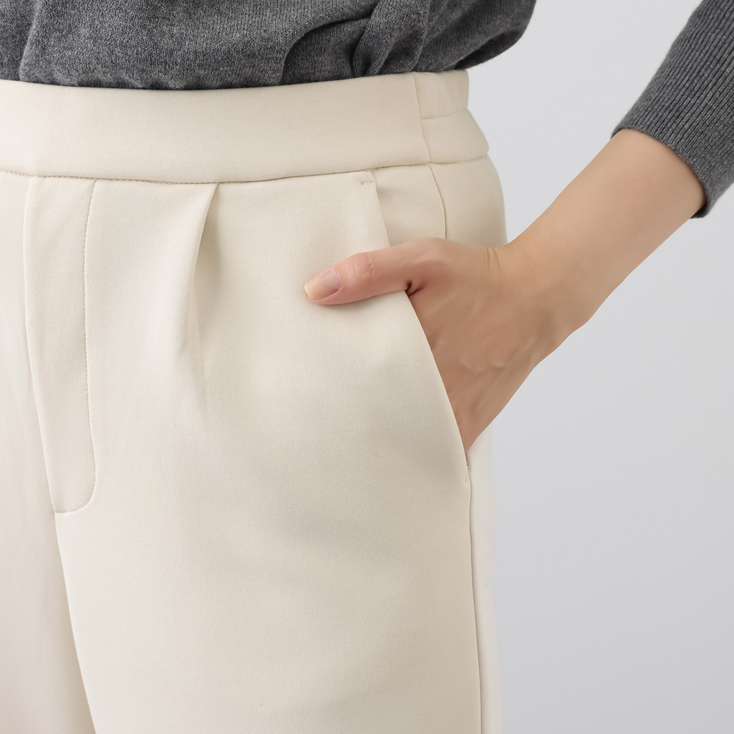 モン　エラン 洗練ラインで魅せる 品良く決まって楽ちん！ ダンボールパンツ