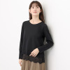 アペーナ レースドッキング ロングスリーブ カットソープルオーバー