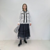 アペーナ シアープリーツ ロゴ入りスカート